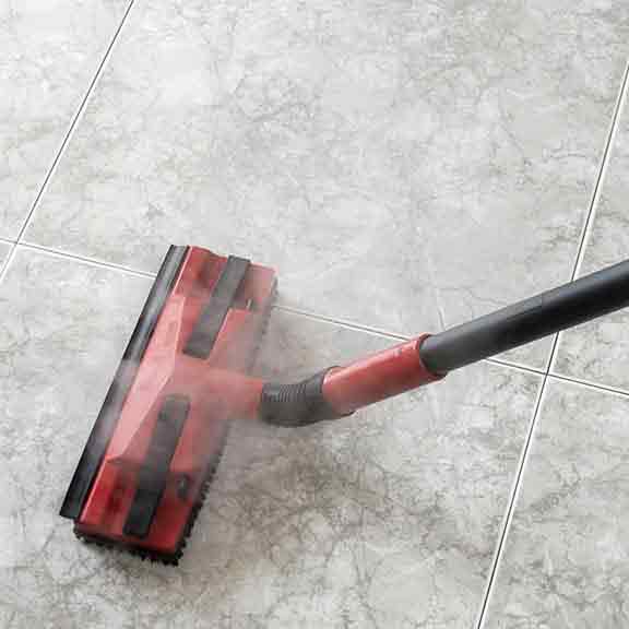 steam mop on tiles square