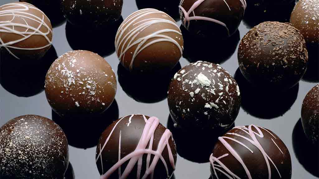 selection of chocolate balls