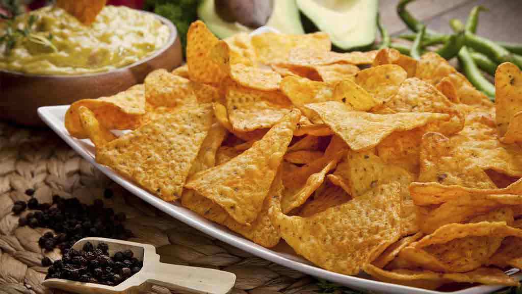 bowl of corn chips