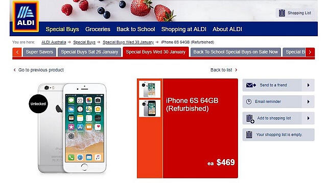 At around half the price of an iPhone 7 with 128GB, expect a line of customers waiting to get their hands on the Aldi offering