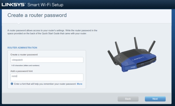 create router password-OL