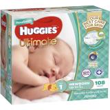 Huggies ultimate newborn nappies large