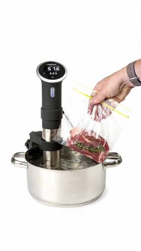 anova precision cooker from side portrait