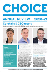 Annual Review 2020-21 cover outline