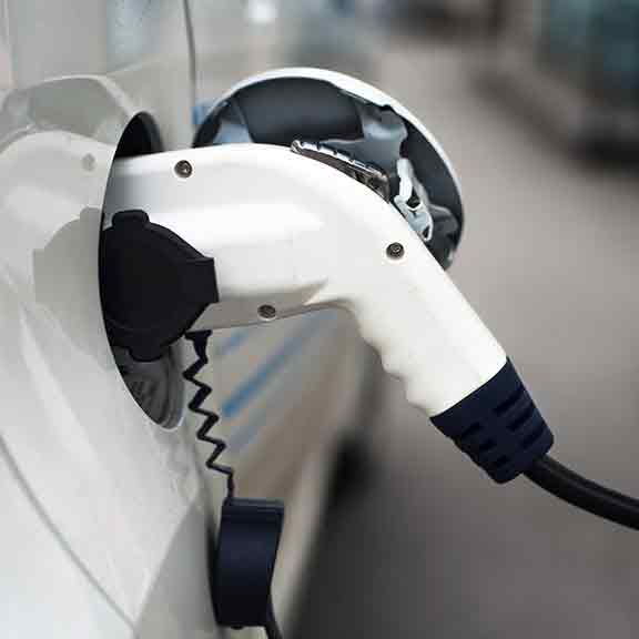 electric car plug in square