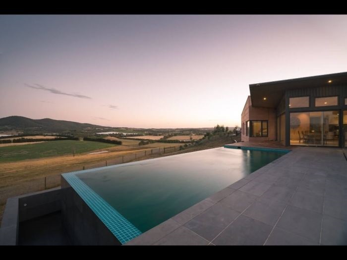 natural infinity pool with biofilter