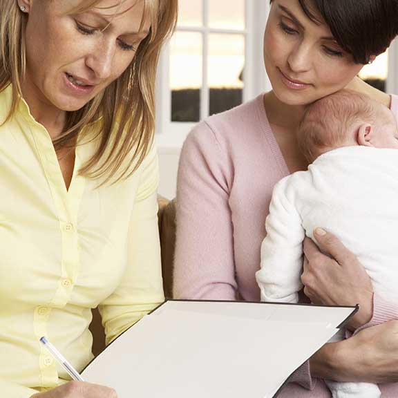 new mums reviewing parenting tips square