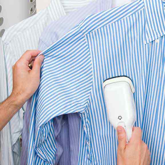 garment steamer shirt square