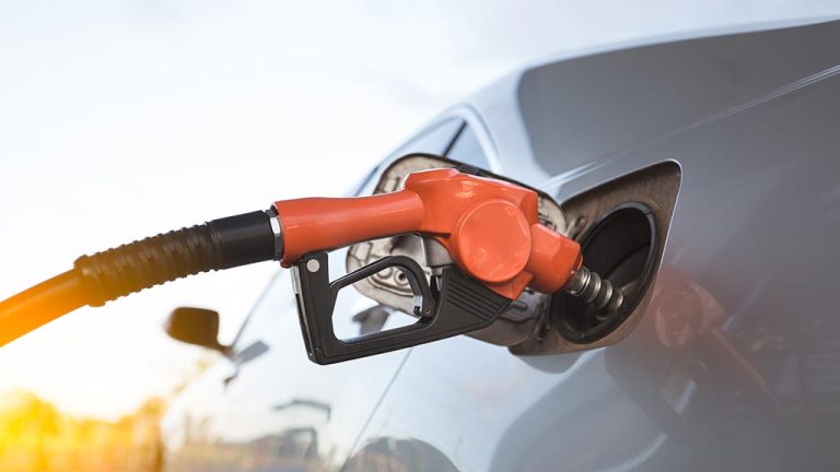 fuel hose filling car