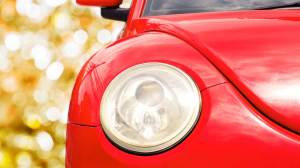 close up of front of car