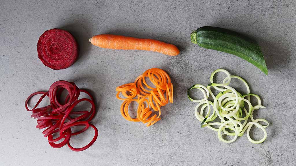 types of veg spiralized HWT