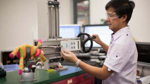 Antonio in toy lab lead