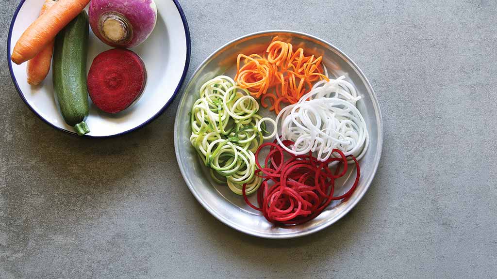 Spiralizers bowl of veg