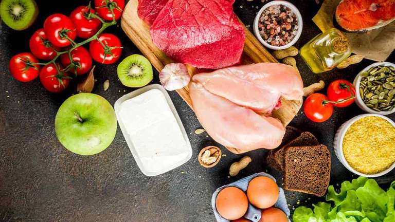 food_laid_out_for_FODMAP_diet_healthy_food