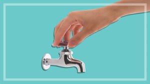 Weird water saving hacks turning off tap