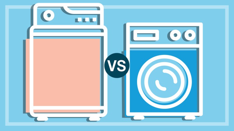 illustration of top loader vs front loader