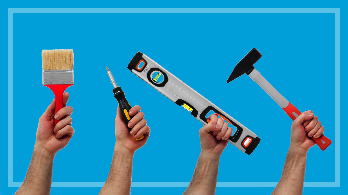 hands holding tools for renovation tradie conflict lead