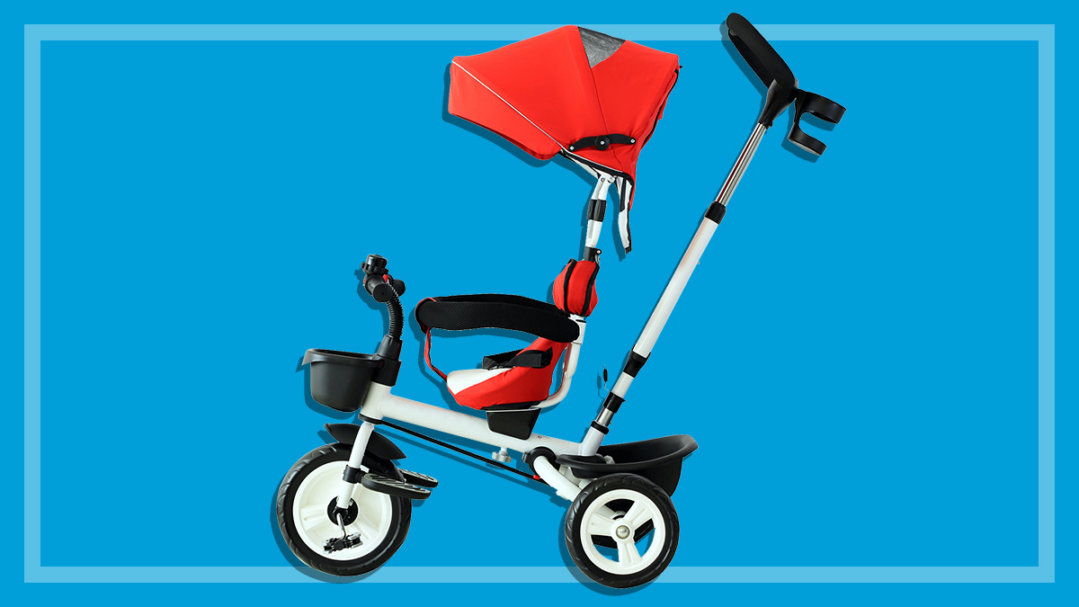 Convertible tricycle strollers