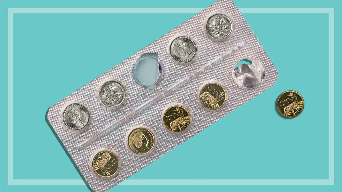 australian coins in pill packet over the counter drugs