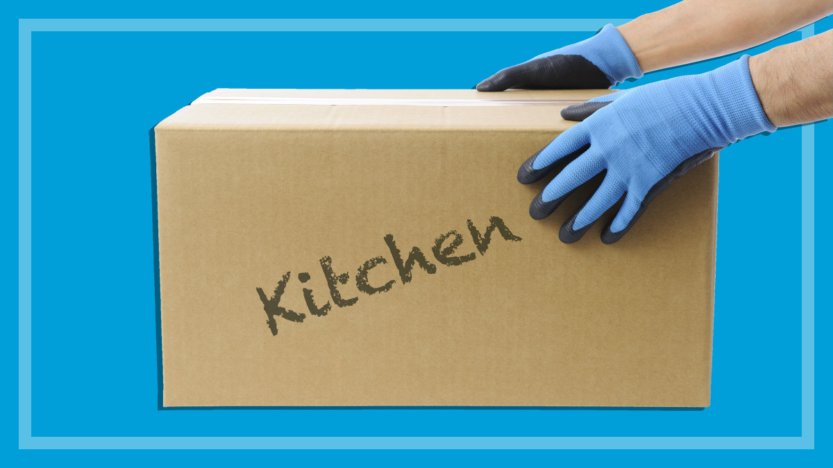 moving house wearing gloves coronavirus