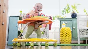 baby in a walker new