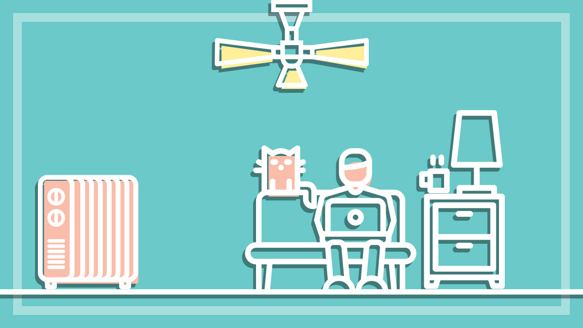 ceiling fans help heat your home