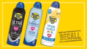 banana boat sunscreens recall