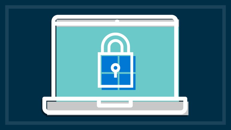 padlock_and_windows_logo_on_laptop