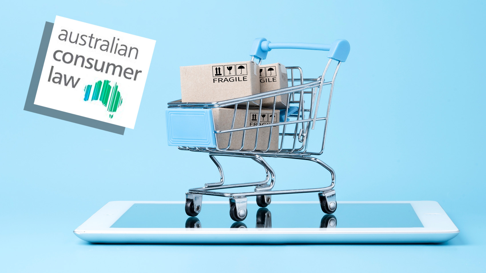 shopping cart and boxes