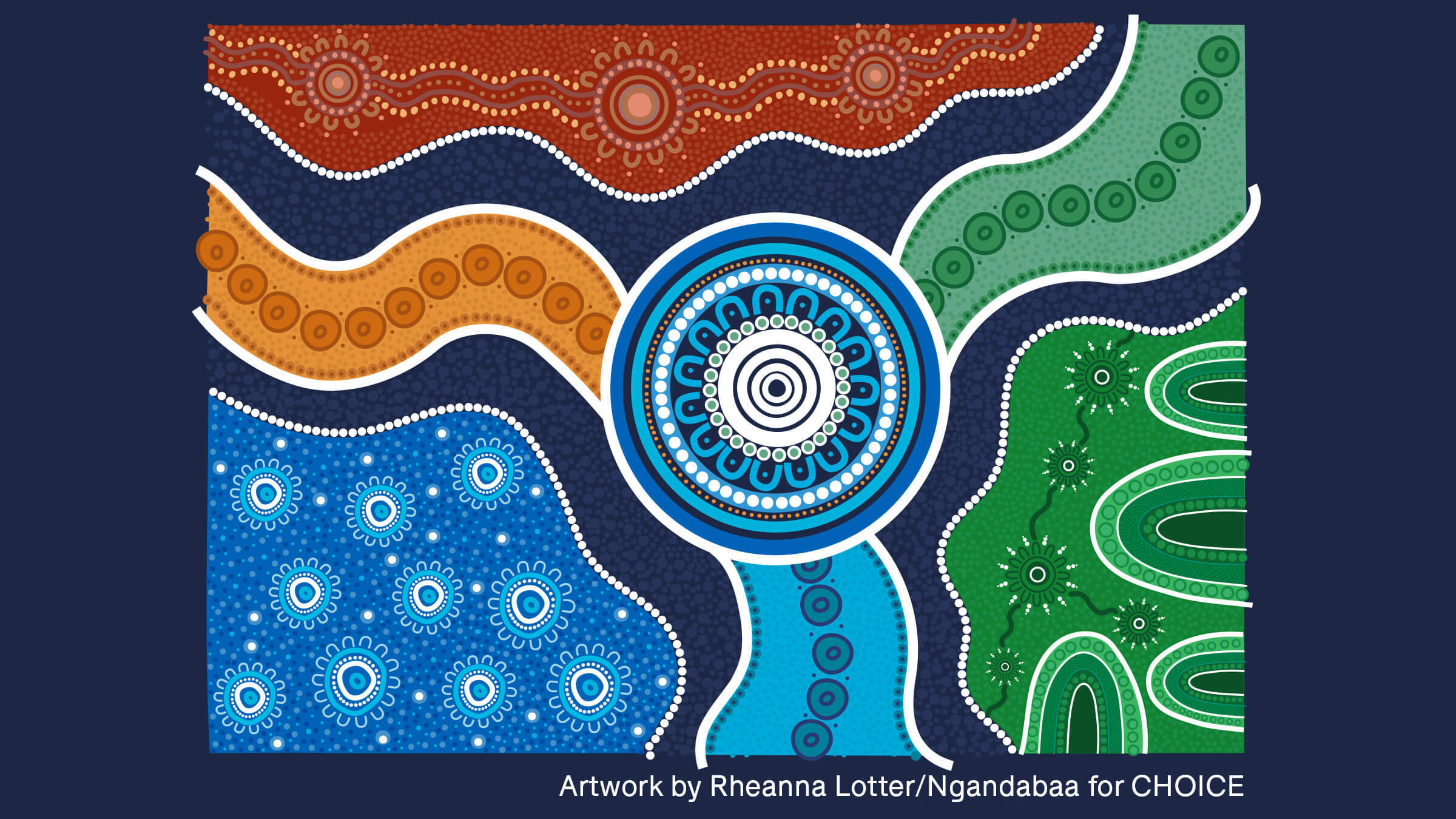 CHOICE RAP artwork by Rheanna Lotter (Ngandabaa)