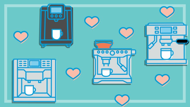 illustration of different types of coffee machines
