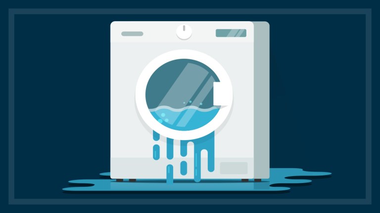 broken washing machine