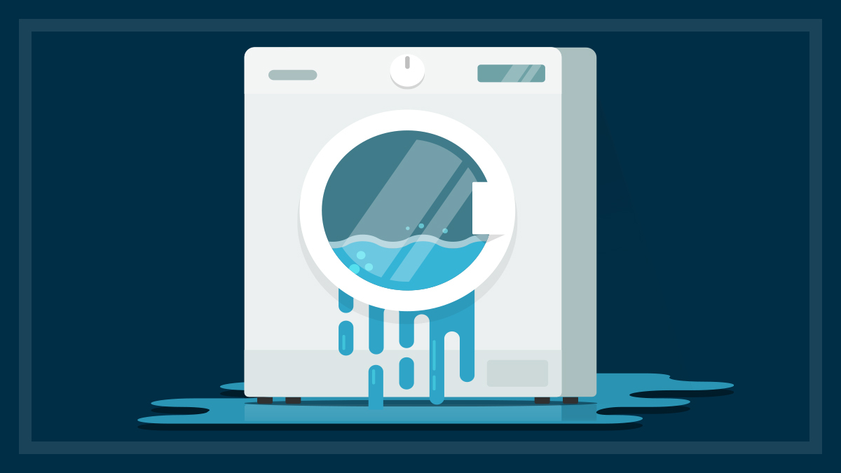 broken washing machine