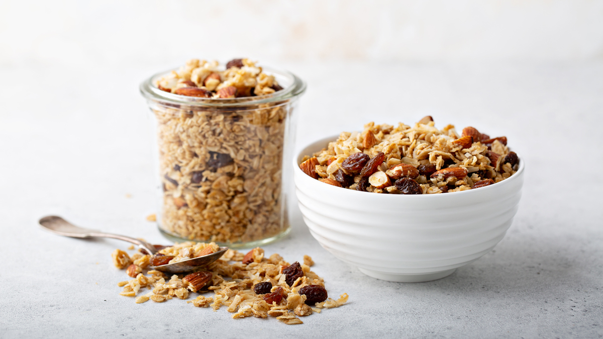 Granola in a bowl