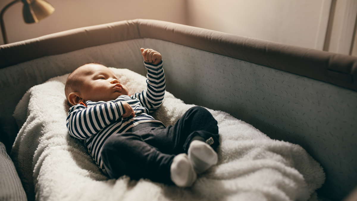 baby in a side sleeper