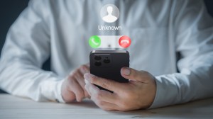 unknown phone cold call screen