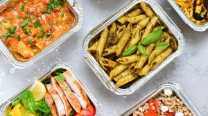 ready-to-eat meals in containers