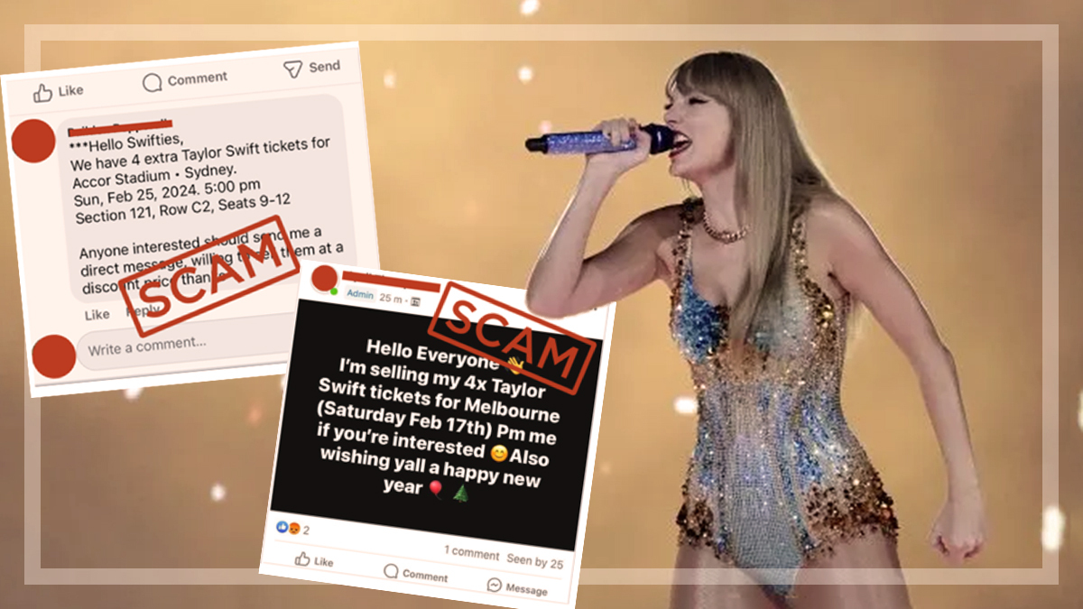 taylor swift australia ticket scam texts