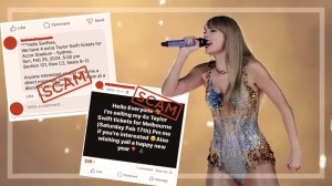 taylor swift australia ticket scam texts