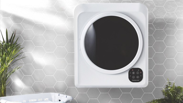 aldi stirling vented dryer in a modern laundry