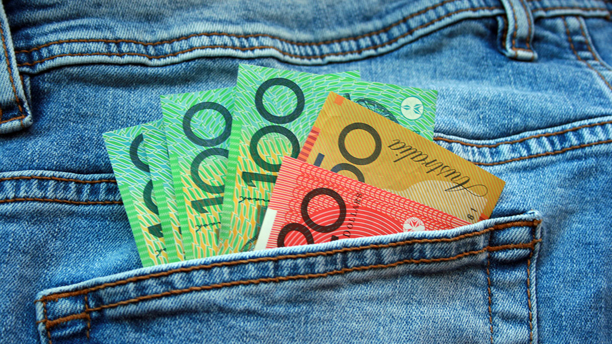 money in back pocket