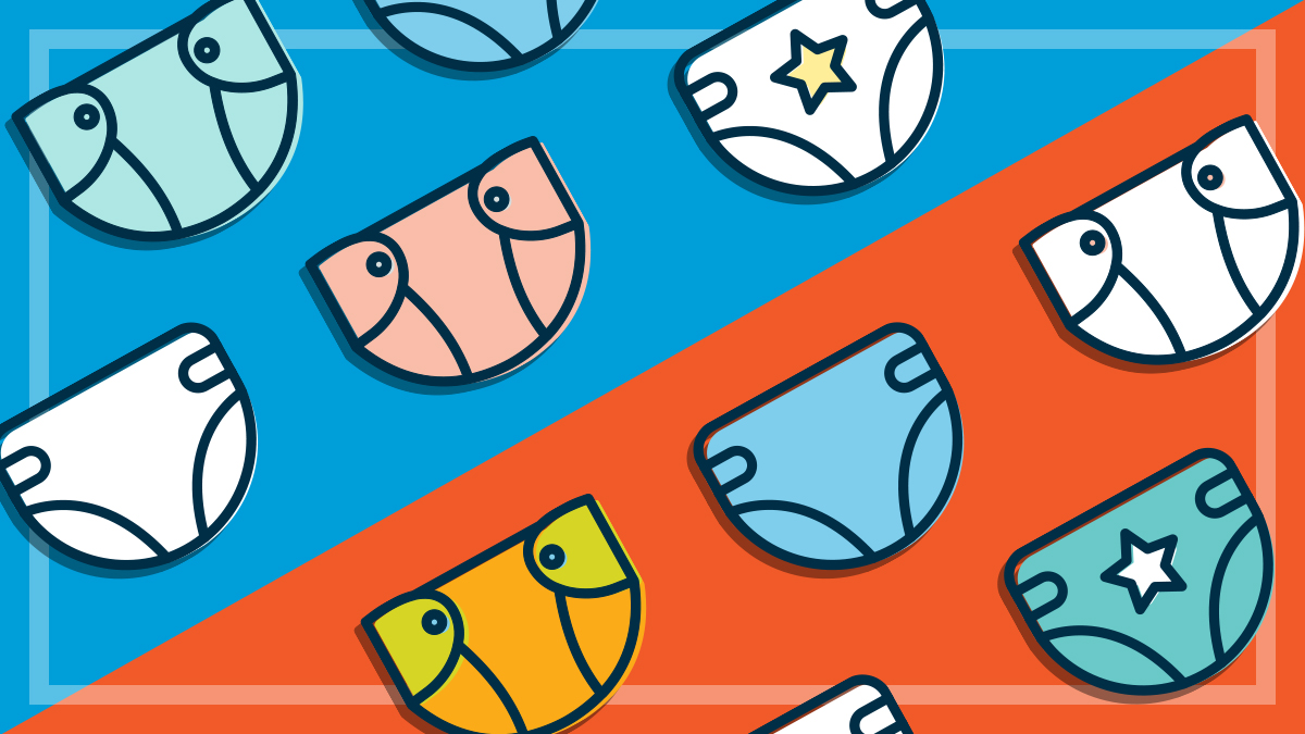 illustration of various best and worst nappies