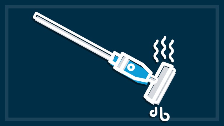 image of a faulty steam mop