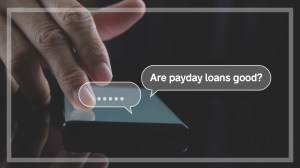 asking chatbot financial question phone text