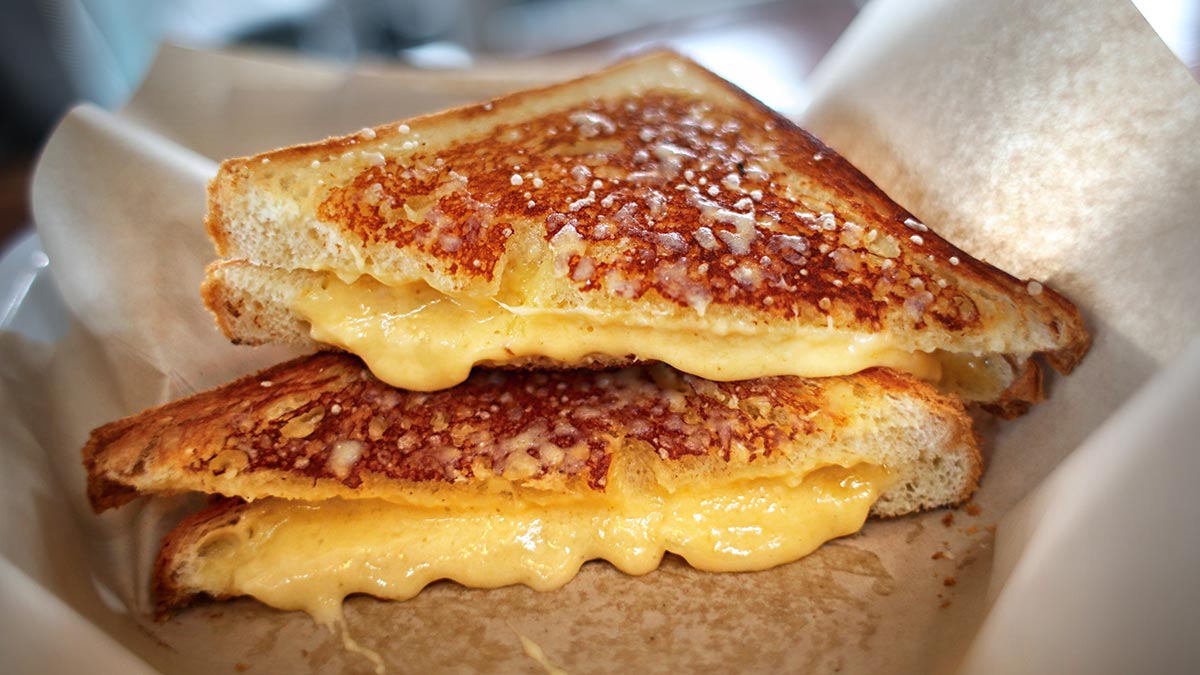 toasted four cheese sandwich
