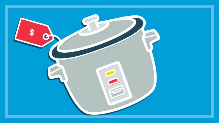 illustration_of_rice_cooker_with_cheap_price_tag