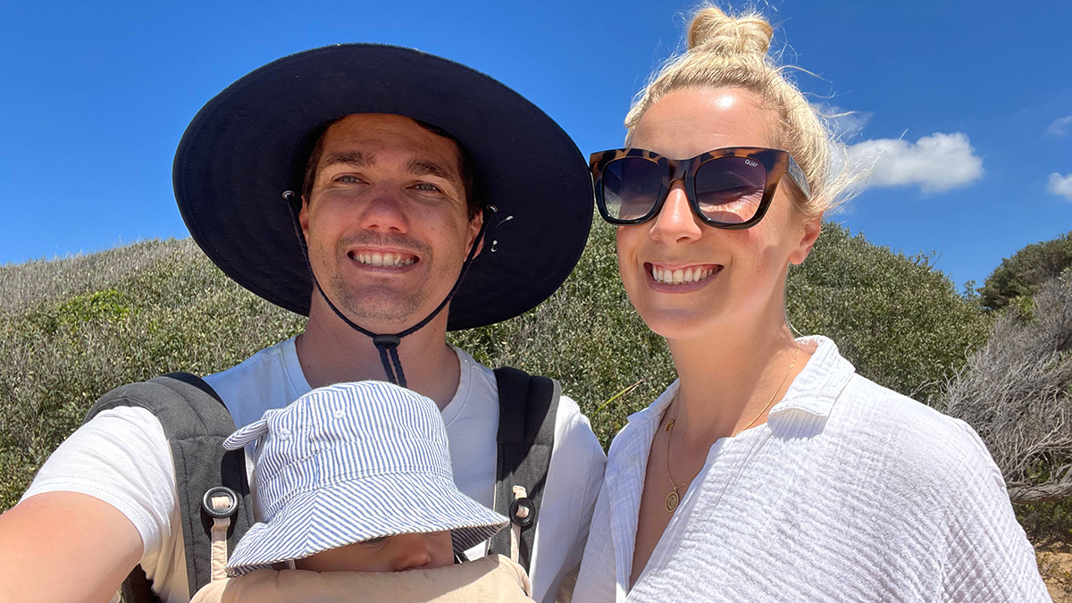 adele and alex at the beach