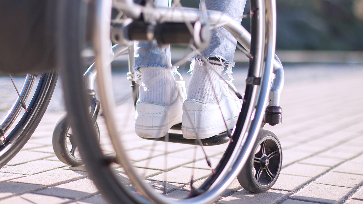 person in a wheelchair
