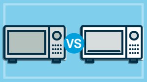 illustration_of_flatbed_and_turntable_microwaves_separated_by_versus_icon
