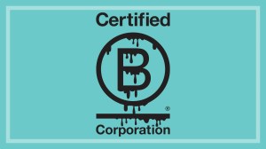 black b corporation certified logo melting